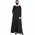 Designer Shrug and inner abaya combo- Black-Jade Green Designer Shrug and inner abaya combo- Black-Jade Green
